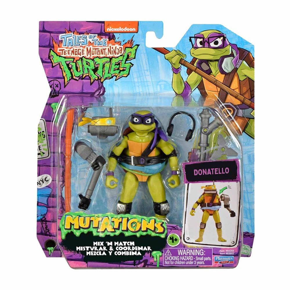 Boneco Donatello de 10cm Mix `N Match - As Tartarugas Ninja