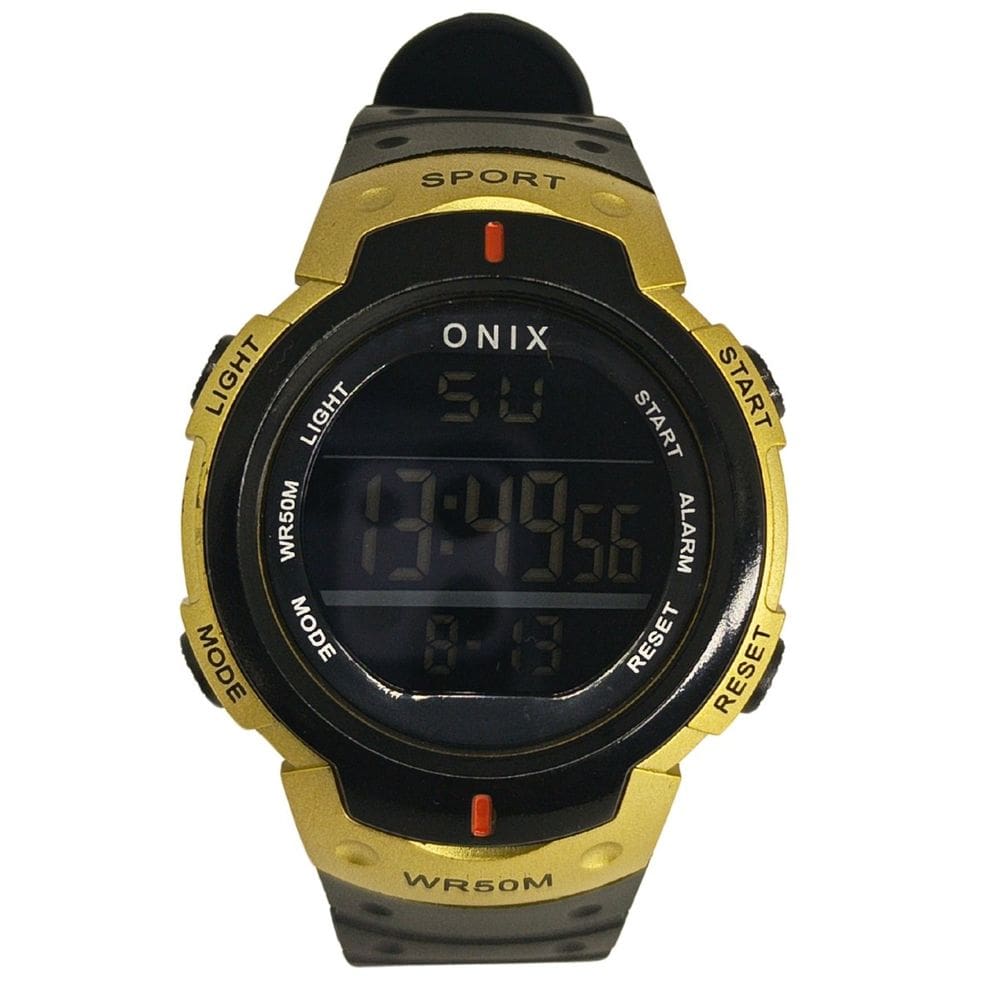 Relógio Masculino Onix Digital IT-349H(7801) Preto e Dourado
