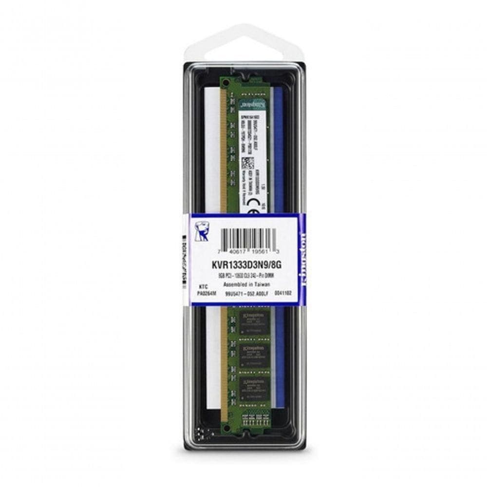 Memória Desktop 8gb Ddr3 1600mhz Kingston Kvr16n11-8 Dimm