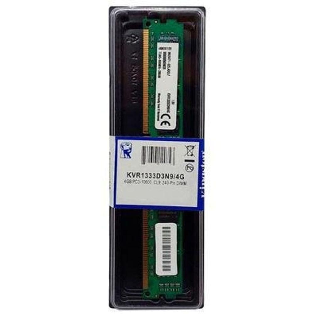 Memoria Desktop 4gb - Ddr3 - 1333mhz - Kingston - Kvr1333d3n9-4gb