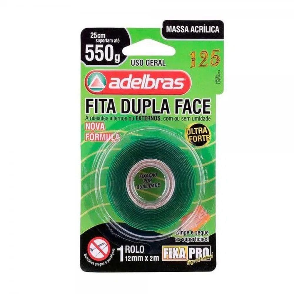 Fita Dupla Face Massa Adesiva Adelbras 9,5x2