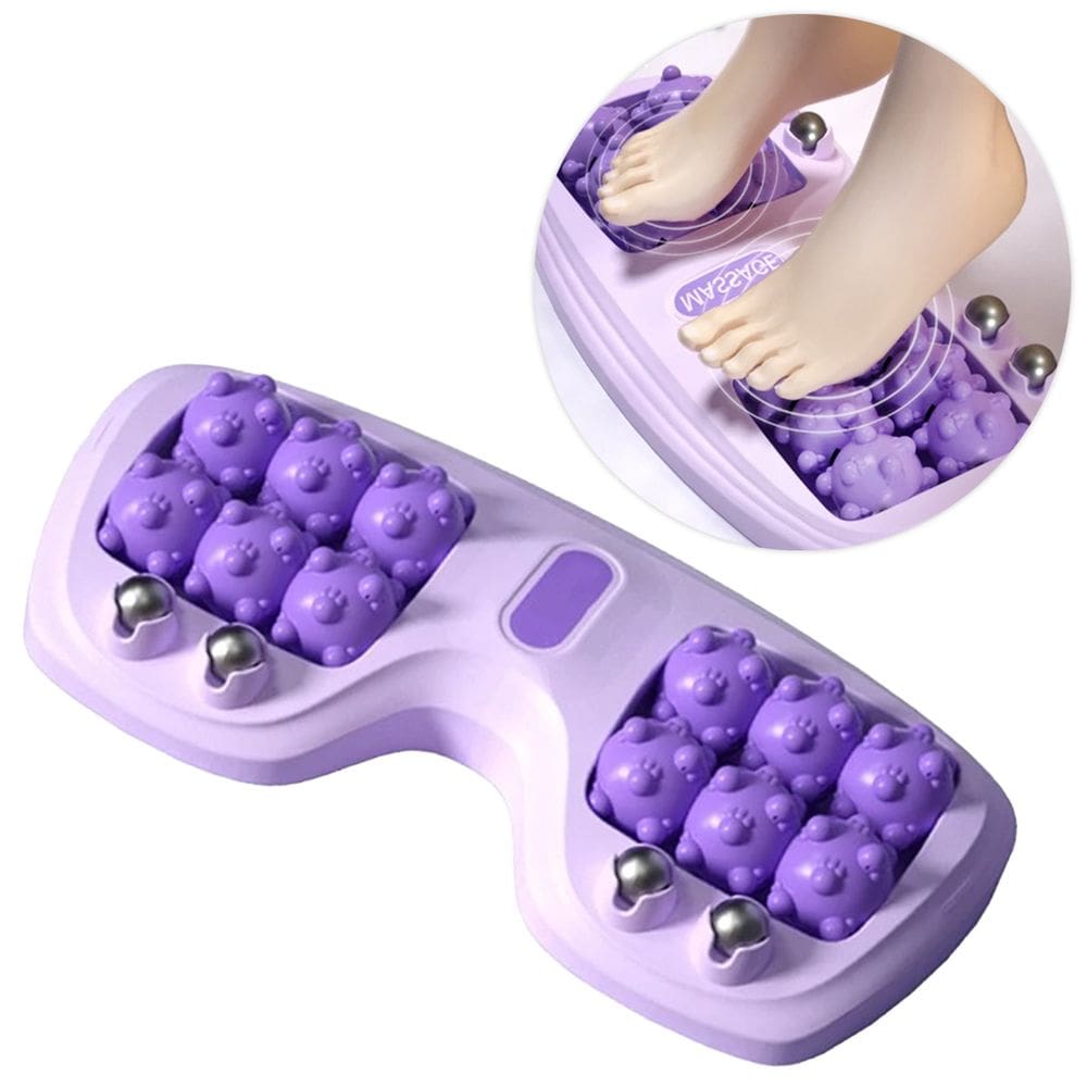 Massageador De Pé Rolo Ímã Portátil Dores Tendinite Lilás