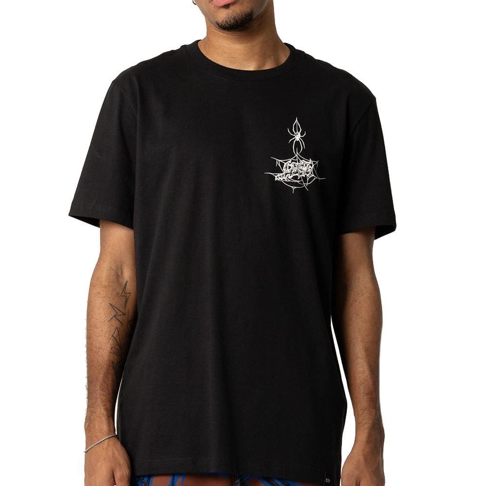 Camiseta Lost Spider Web SM26 Masculina Preto