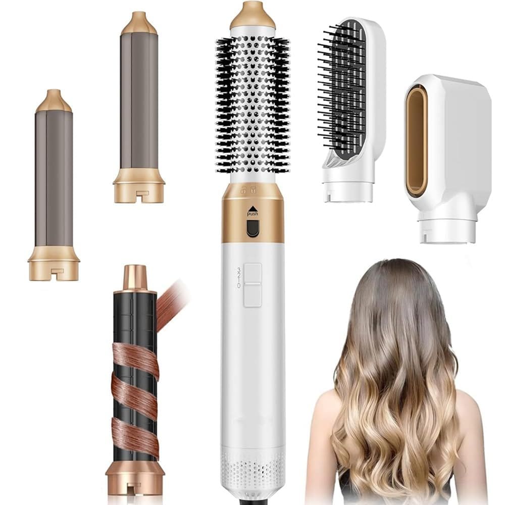 Escova para secador de cabelo FYSSHUO 5 em 1 Multi Styler 110.000 RPM