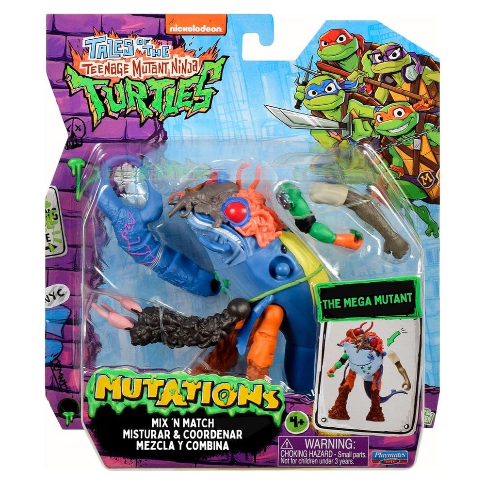 Boneco Mega Mutante - Tartarugas Ninja Mix `N Match