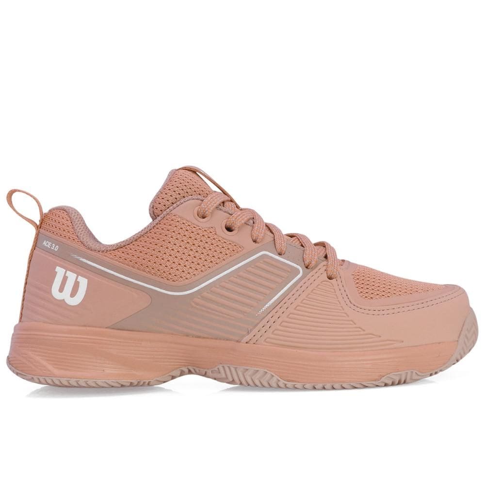 Tênis Wilson Ace 3.0 - Clay - Saibro - Coral e Branco