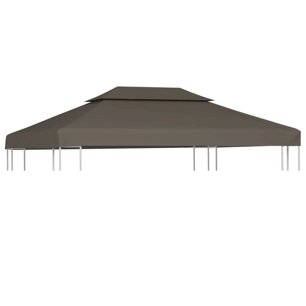 Guarda-sol de reposição para capa de gazebo de 2 camadas Canopy Top Taupe