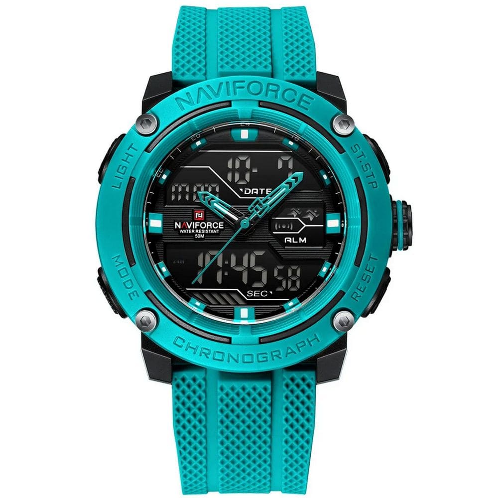 Relógio de pulso esportivo digital dual display  masculino 5atm