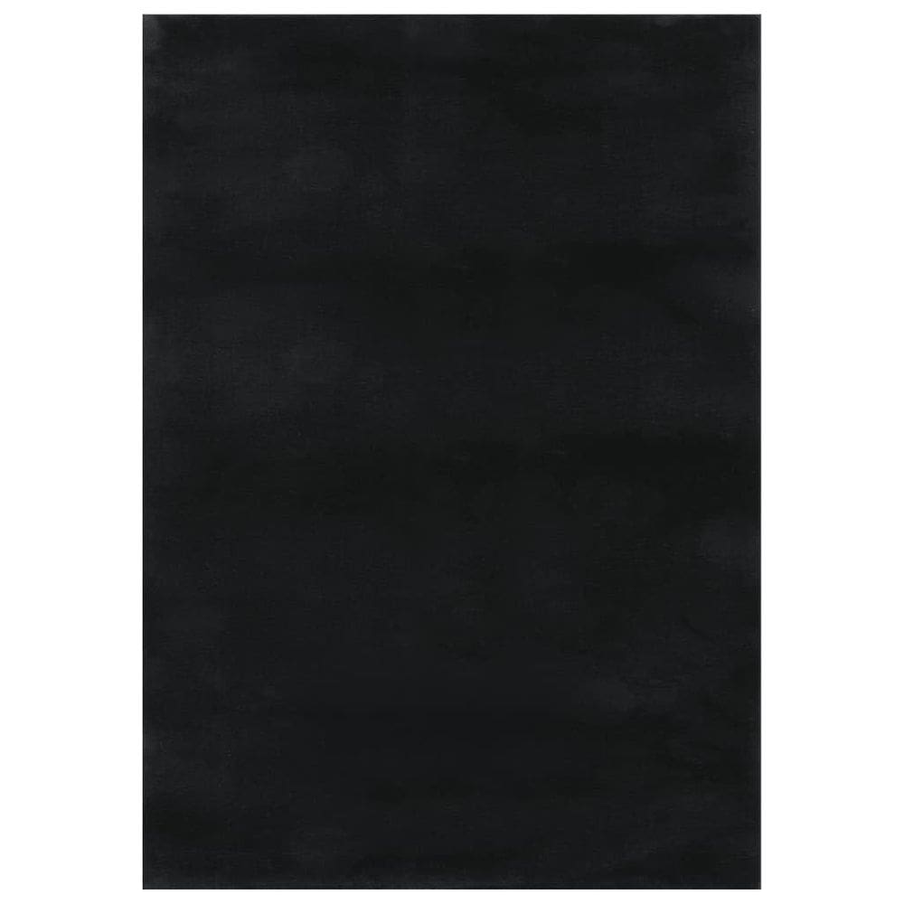 Tapete Shaggy VidaXL Retangular 200x270cm Poliéster Preto