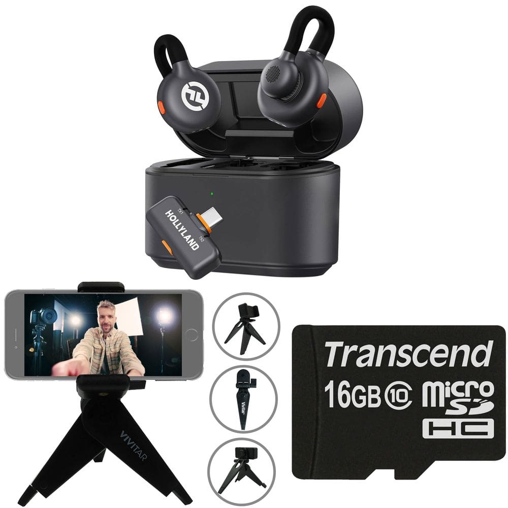 Sistema de microfone sem fio Hollyland LARK M2S DUO para 2 pessoas