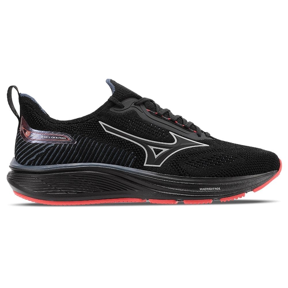 Tênis Mizuno Cool Ride 3 - Masculino - Preto-Preto