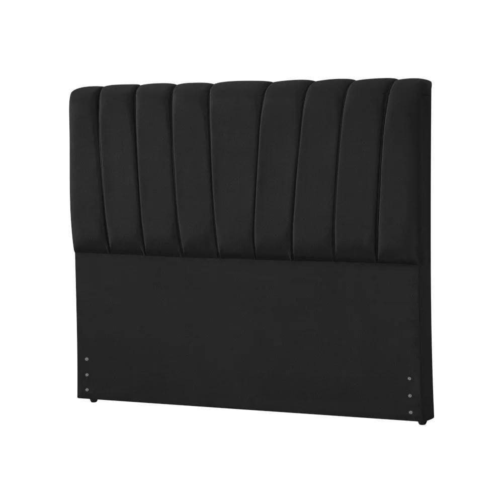 Cabeceira King Estofada Americana Premium 195cm Veludo Preto