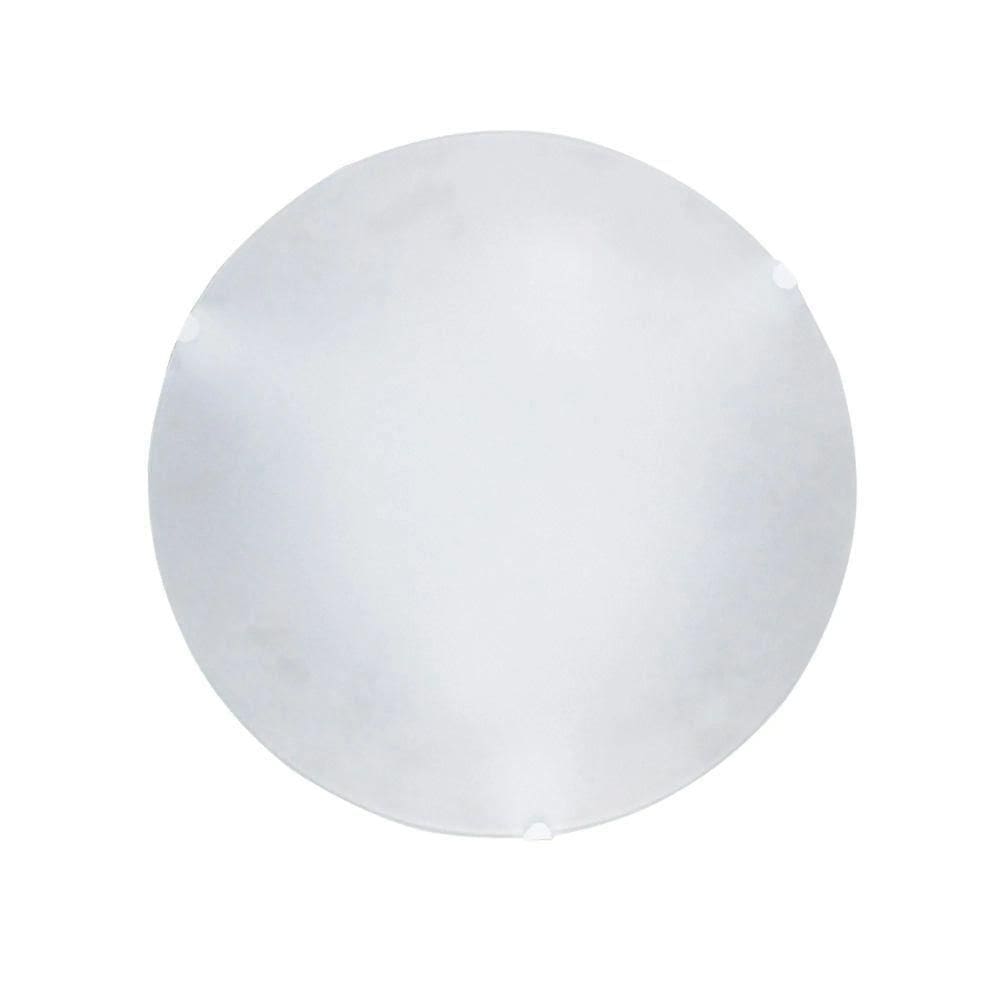 Plafon Redondo Jurerê 30cm Vidro Fosco 2xe27 Branca