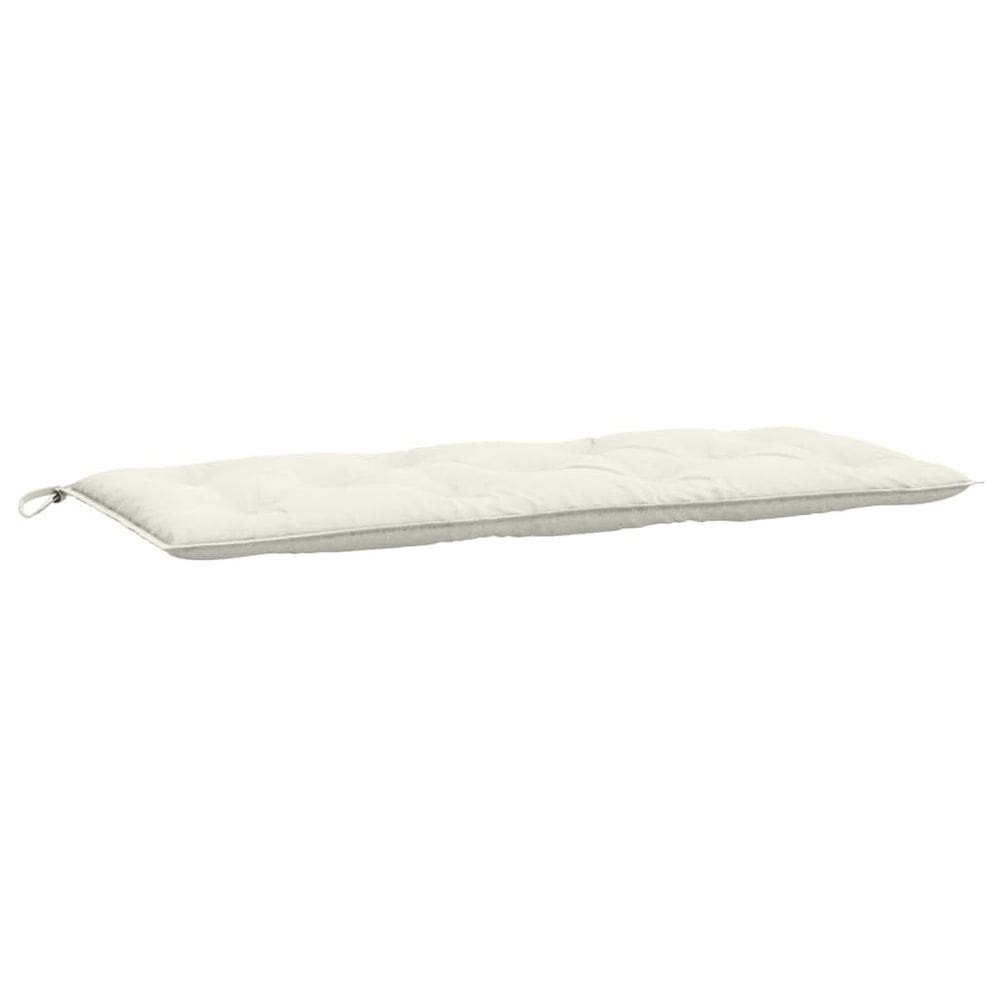 Almofada de banco de jardim VidaXL Melange Creme Poliéster 120x50x7cm
