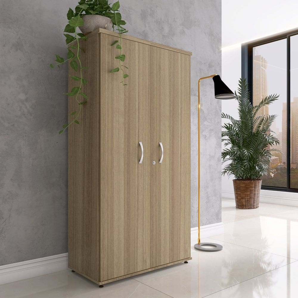 Armário Alto 02 Portas Pivotante 159,6cm X 79,2cm Noce Naturalle