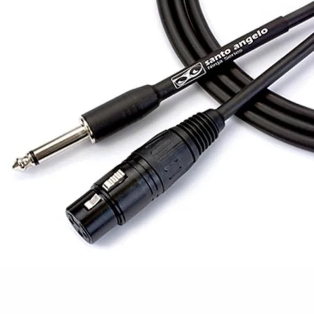 Cabo De Microfone 0,20Mm Conectores P10 X Xlrf Mod Ninjahg B 20Ft/6.10
