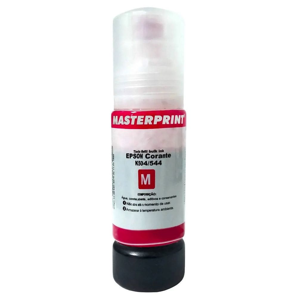 Tinta Magenta Corante Compatível 504 544 para Epson L3110 L3150 L4150 L4160 L6160 L6170 L6190 ET2700 ET3700 70ml