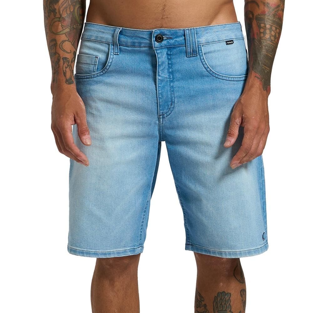 Bermuda Hurley Jeans One&Only SM26 Masculina Azul