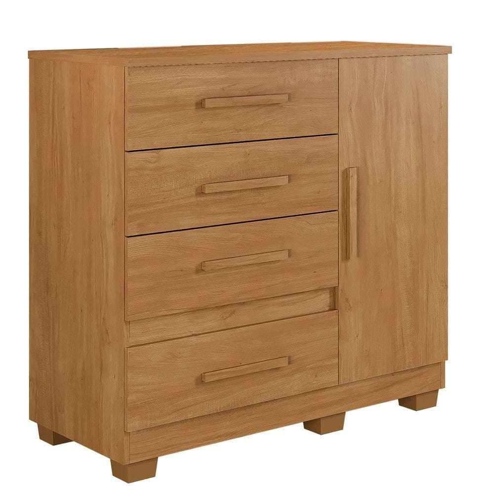 Cômoda Melissa 4 Gavetas 1 Porta Com Sapateira - Benetil Cinamomo