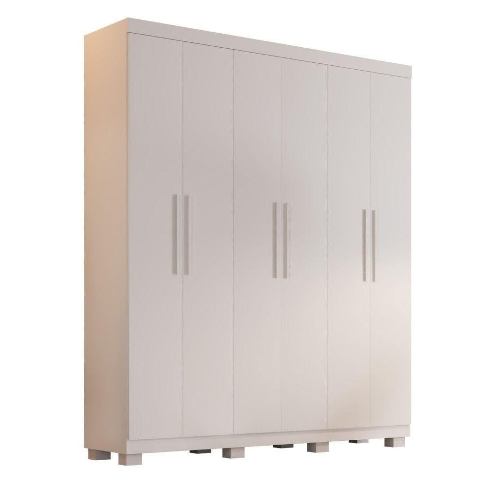 Guarda Roupa Ibiza 6 Portas 2 Gavetas - Benetil Branco