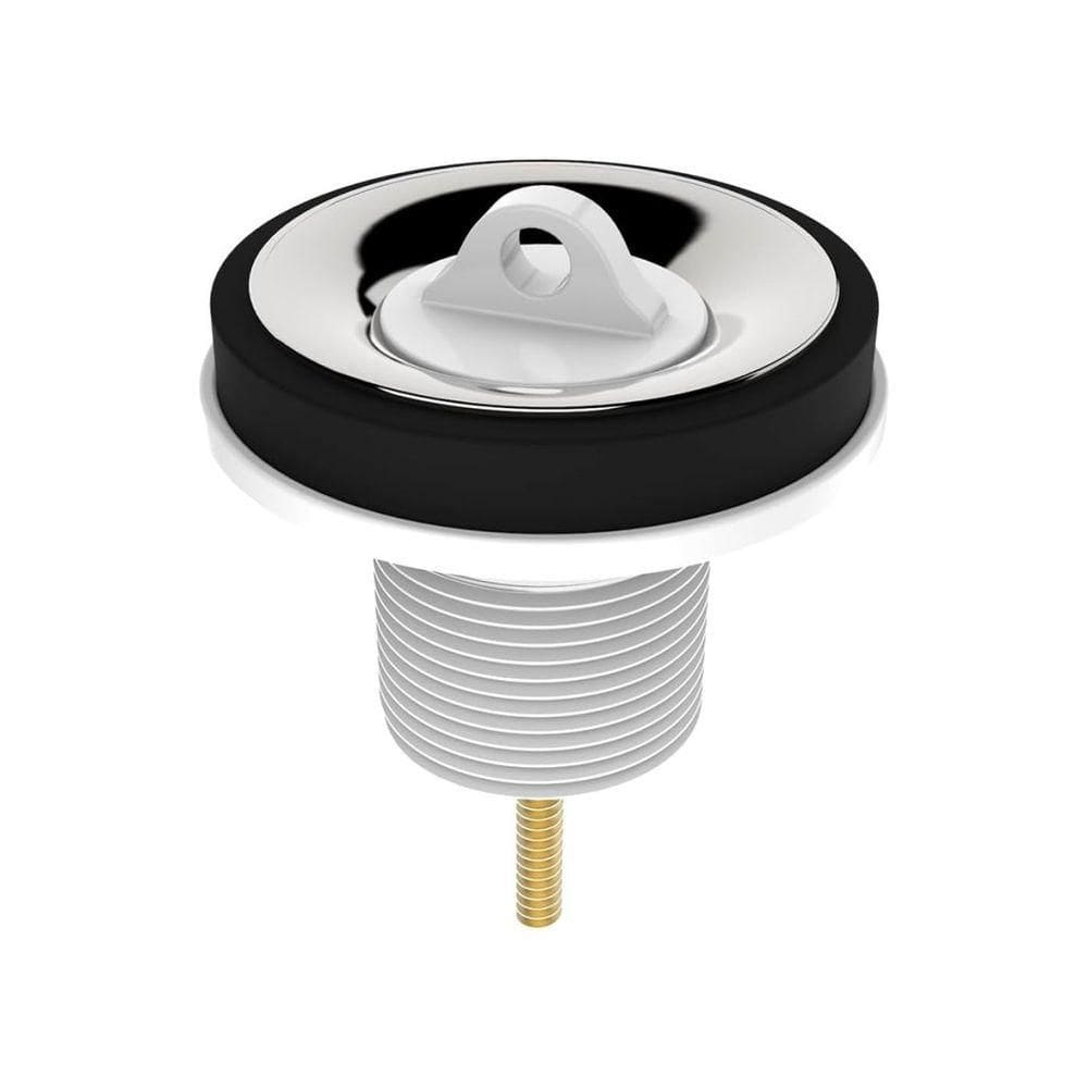 Válvula De Escoamento Em Abs Para Lavatório 7/8x35mm Aba 55mm Cromada