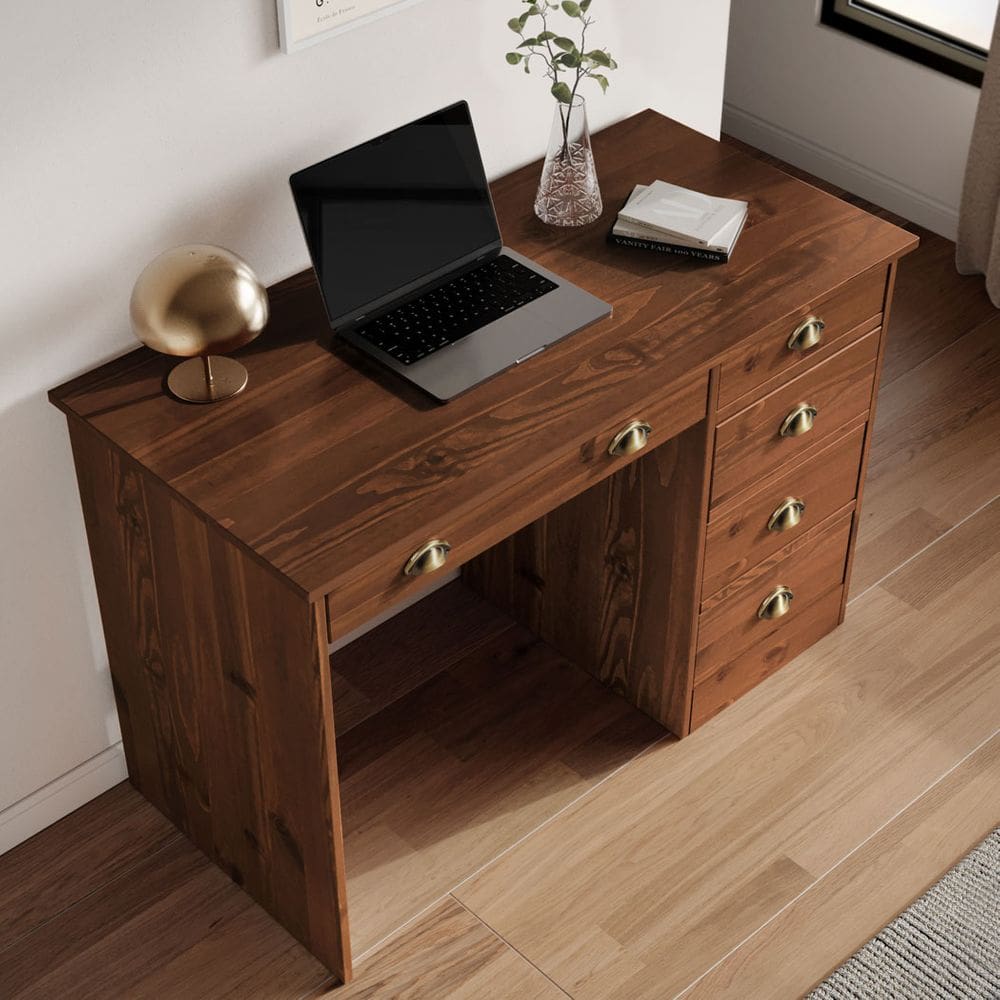 Mesa de Escritório 5 Gavetas 115 cm Home | Ponto