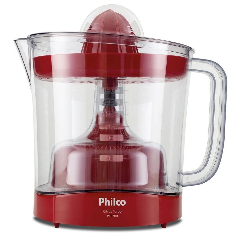 Espremedor de Frutas Philco PEF700V Vermelho 1,5L 70W 110V