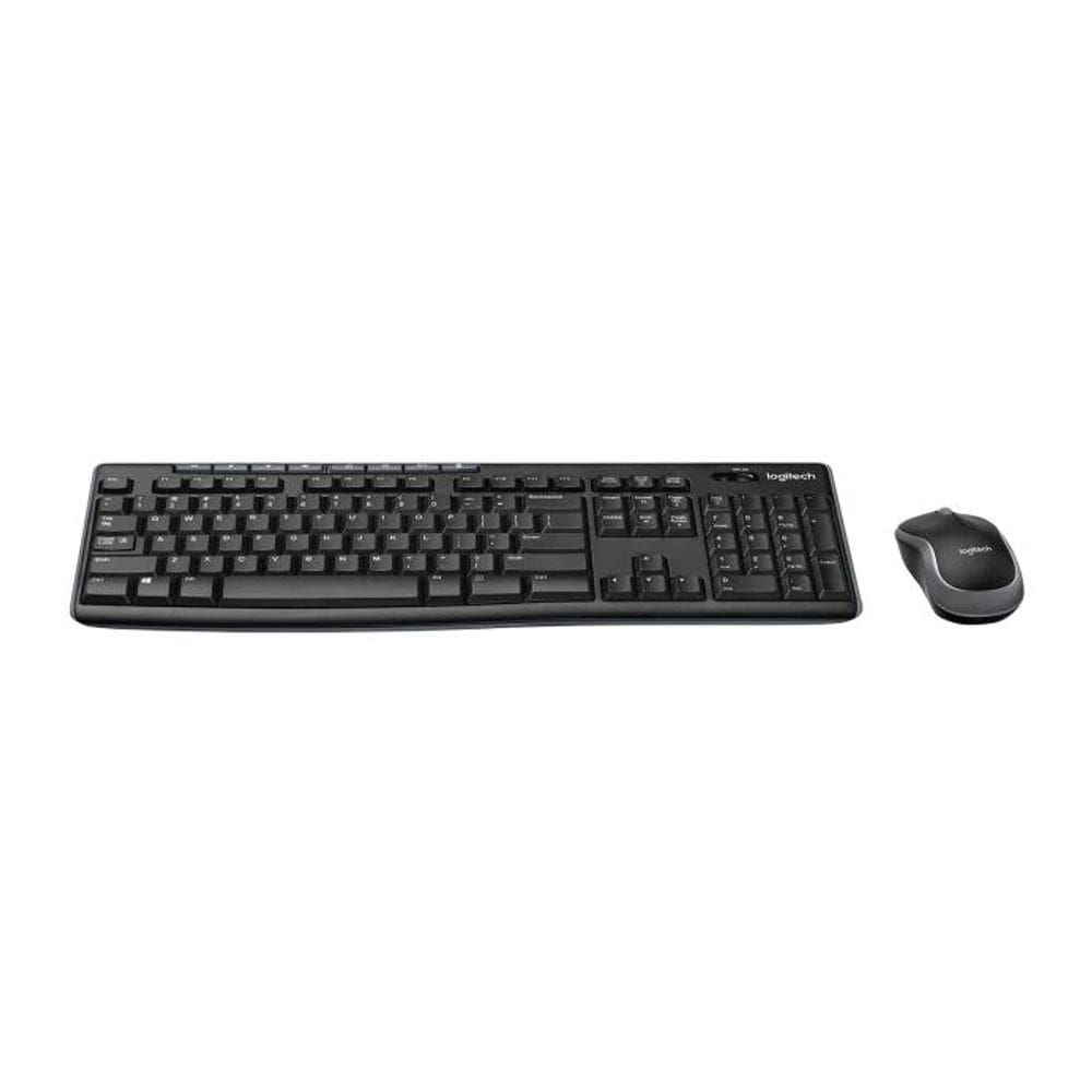 Kit Teclado e Mouse Wireless Logitech MK270 Preto