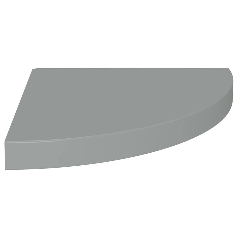 Prateleira de canto flutuante VidaXL Grey Honeycomb MDF 35x35x4cm