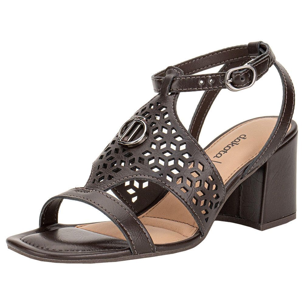 Sandália Feminina Salto Grosso Dakota Y9791