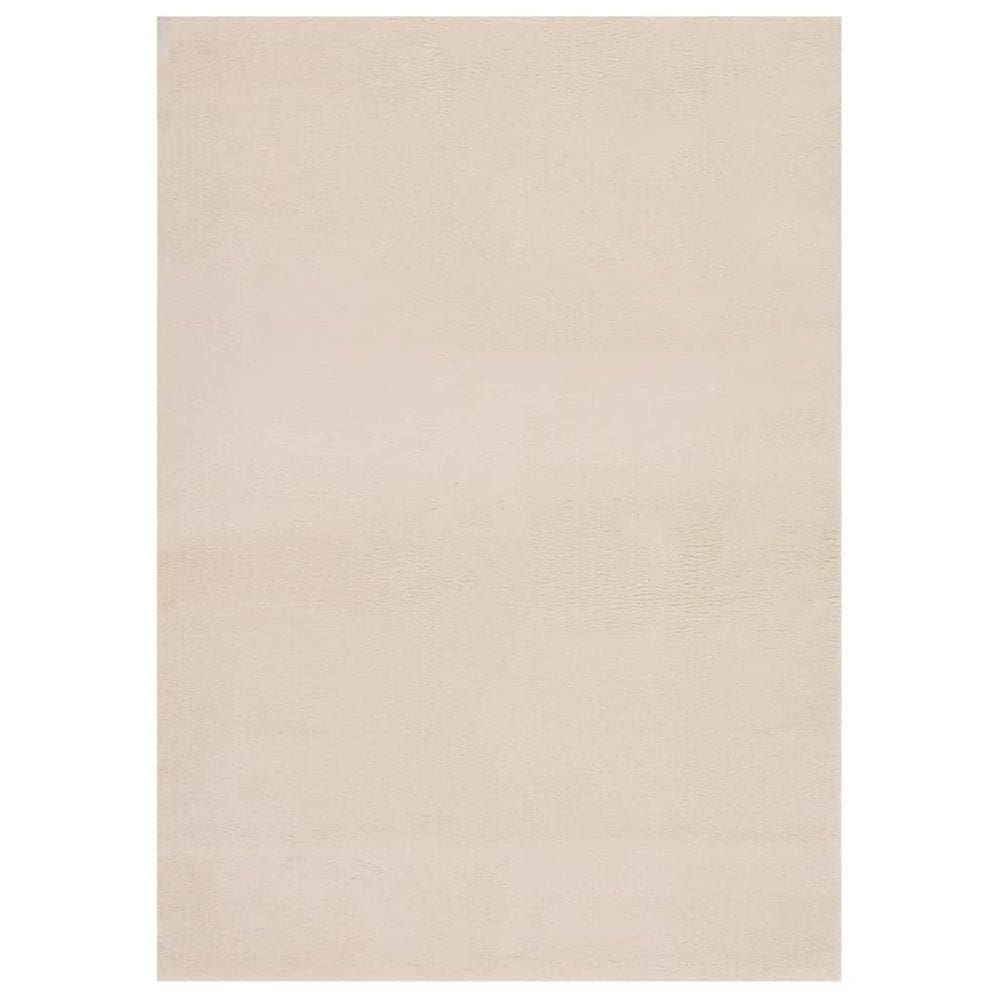 Tapete Shaggy VidaXL Retangular 200x270cm Poliéster Bege