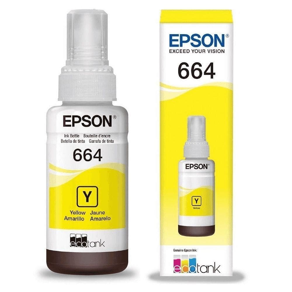 Refil Epson 664 - Amarelo - 70ml - T664420al