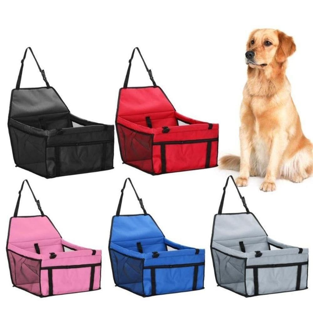 Cadeirinha Pet Assento Cadeira Carro Para Cao Gato Cachorro Passeio Transporte Com Bolso Dobravel Cor:preto