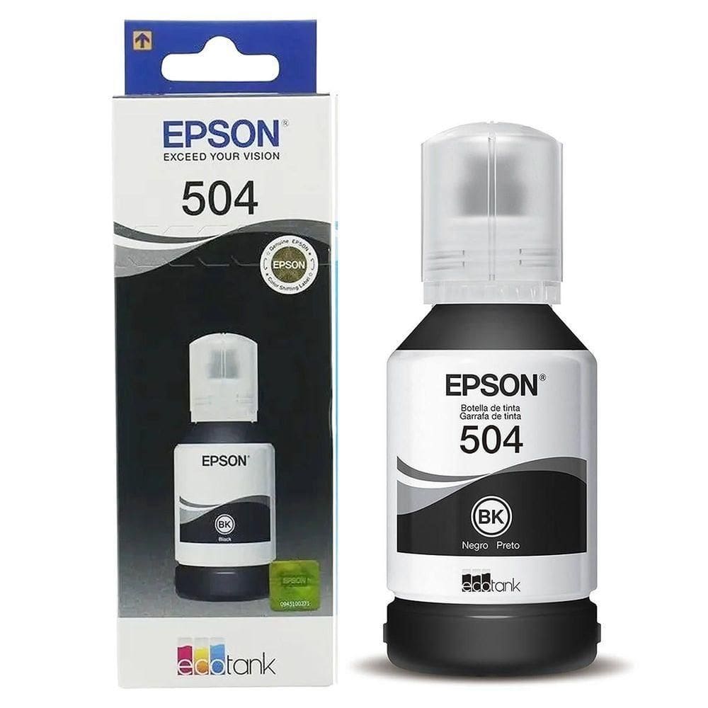Refil Epson 504 - Preto - 127ml - T504120al