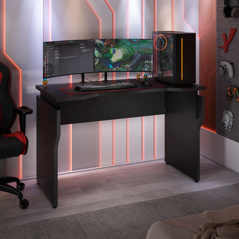 Escrivaninha Gamer 2.0 - Preto 6119