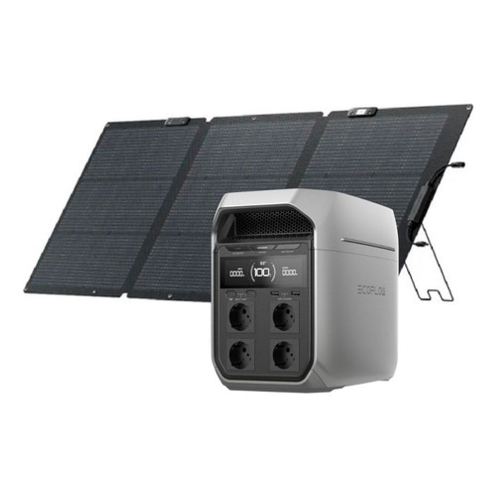 Kit Ecoflow Gerador Delta 3 Plus 1800w 220v + Painel 110w