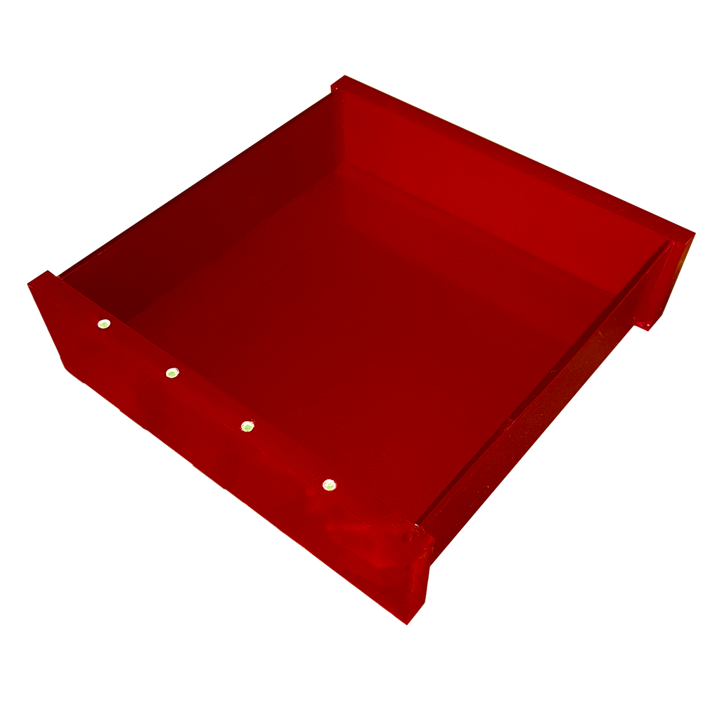 Bandeja Quadrada Em Acrílico Com Strass Cereja Decor Acrílicos