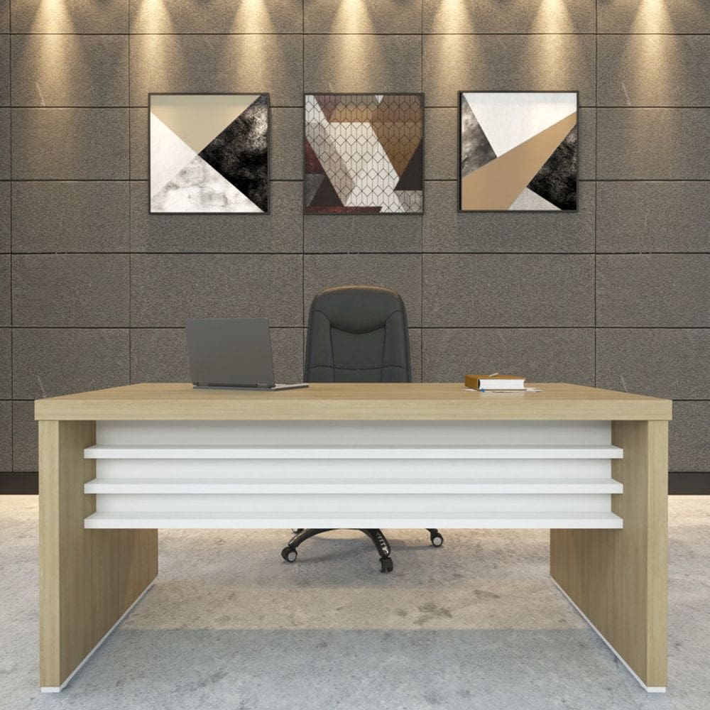 Mesa Tamburato 1400 - Carvalho/Branco 6197