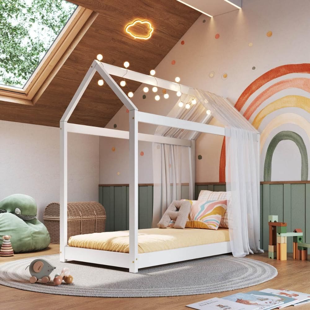 Mini Cama Montessoriana Madeira Maciça para Colchão 150x70cm Aurora Multimóveis CR35387