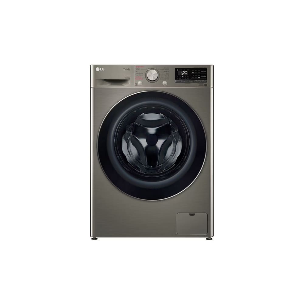 Lava e Seca LG Smart CV5012PC4 12kg com Inteligência Artificial AIDD 220V Titanium