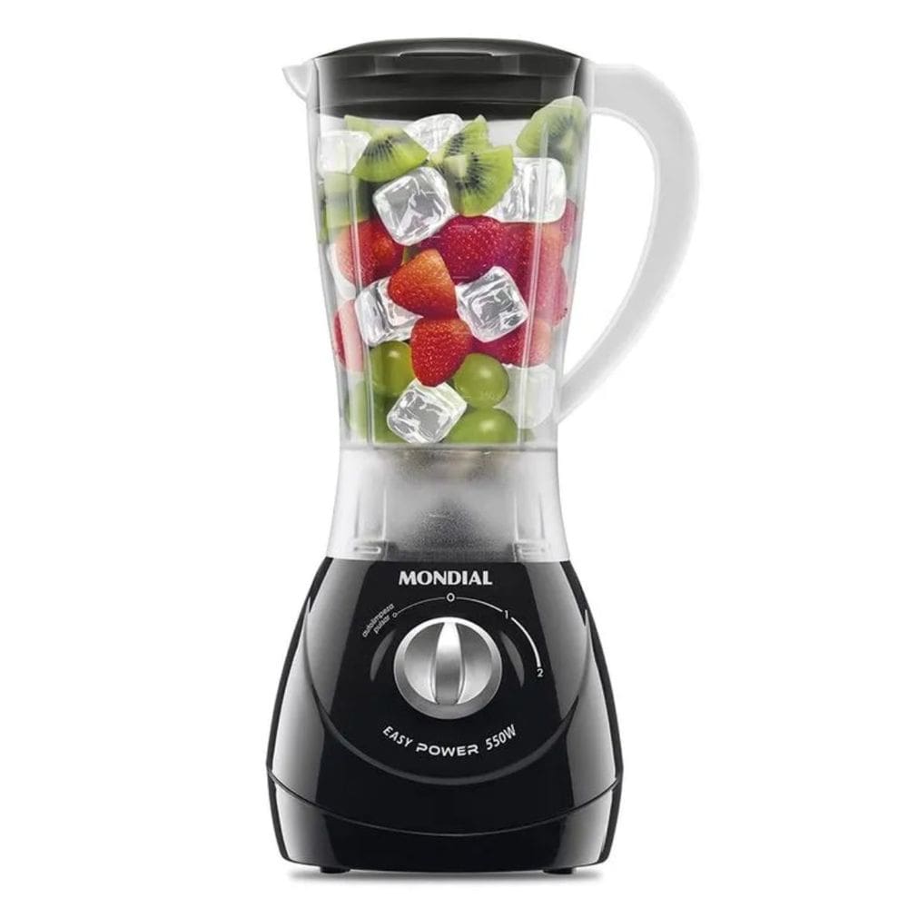 Liquidificador Easy Power 550W Lâminas em Inox 1,5 Litros Função Autolimpeza L-550-B Mondial