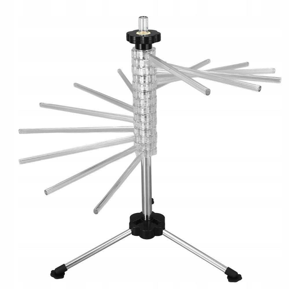 Varal Secador Massas Python Pasta Macarrao 14 Hastes Escorredor Dobravel Inox Chef Rotativo