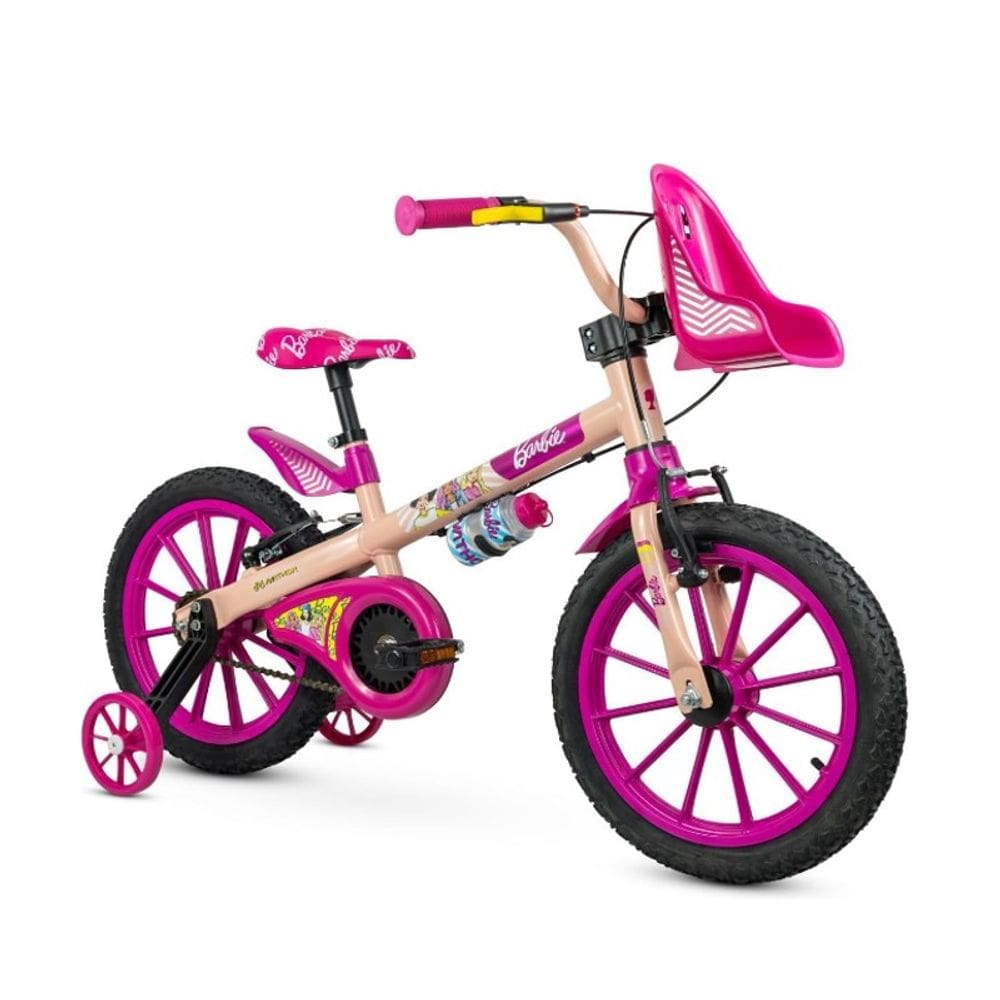 Bicicleta Infantil Barbie Aro 16 - Nathor