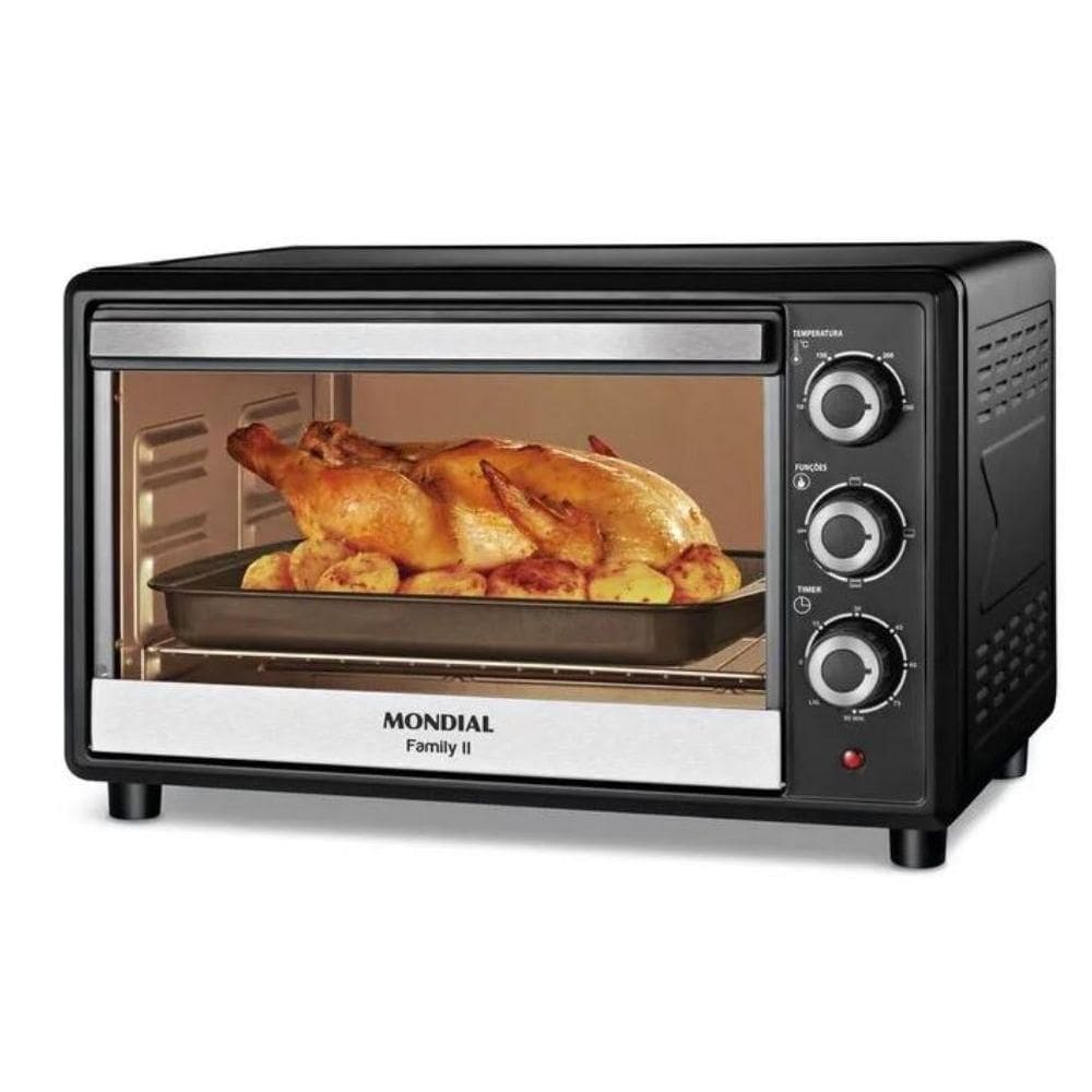 Forno Elétrico Mondial FRN-42-B Family 42L Preto/Inox