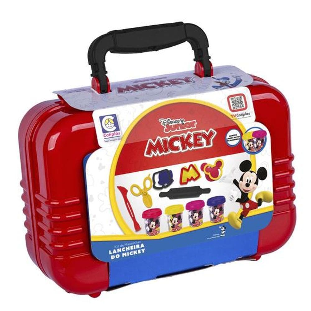 Lancheira Mickey Disney Massinhas Maleta Cotiplás