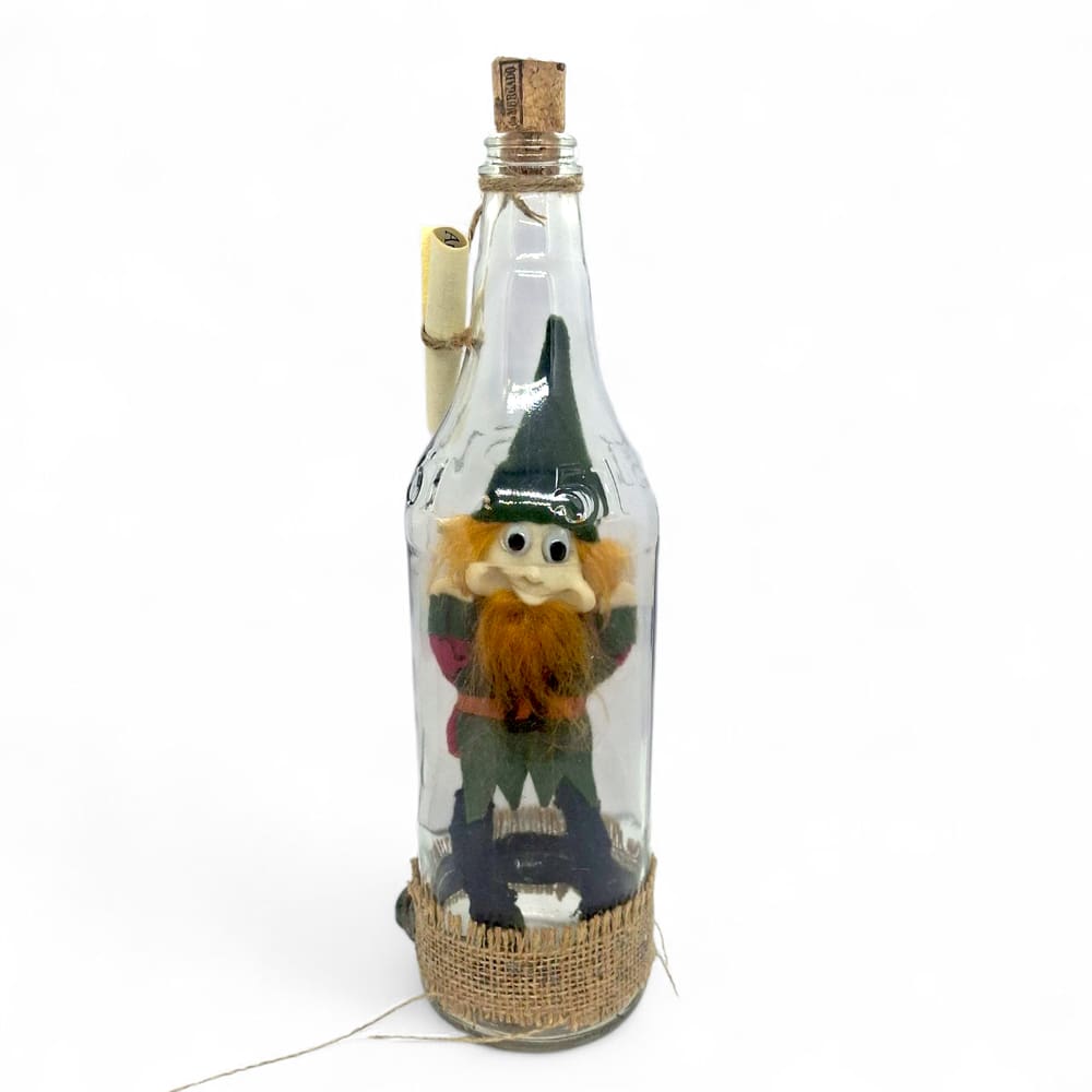 Duende na Garrafa Garraduende Realização de Desejos Verde