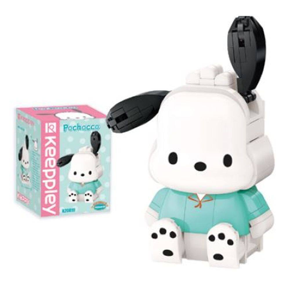 Bloco de Montar Keepplay Personagem Pochacco Hello Kitty e Amigos