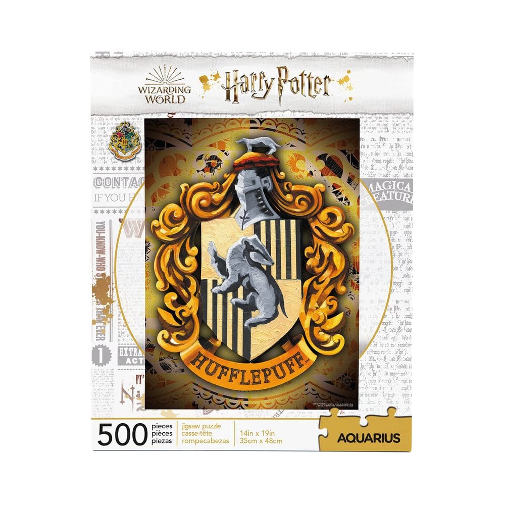 Quebra-cabeça AQUARIUS Harry Potter Hufflepuff Crest 500 unidades