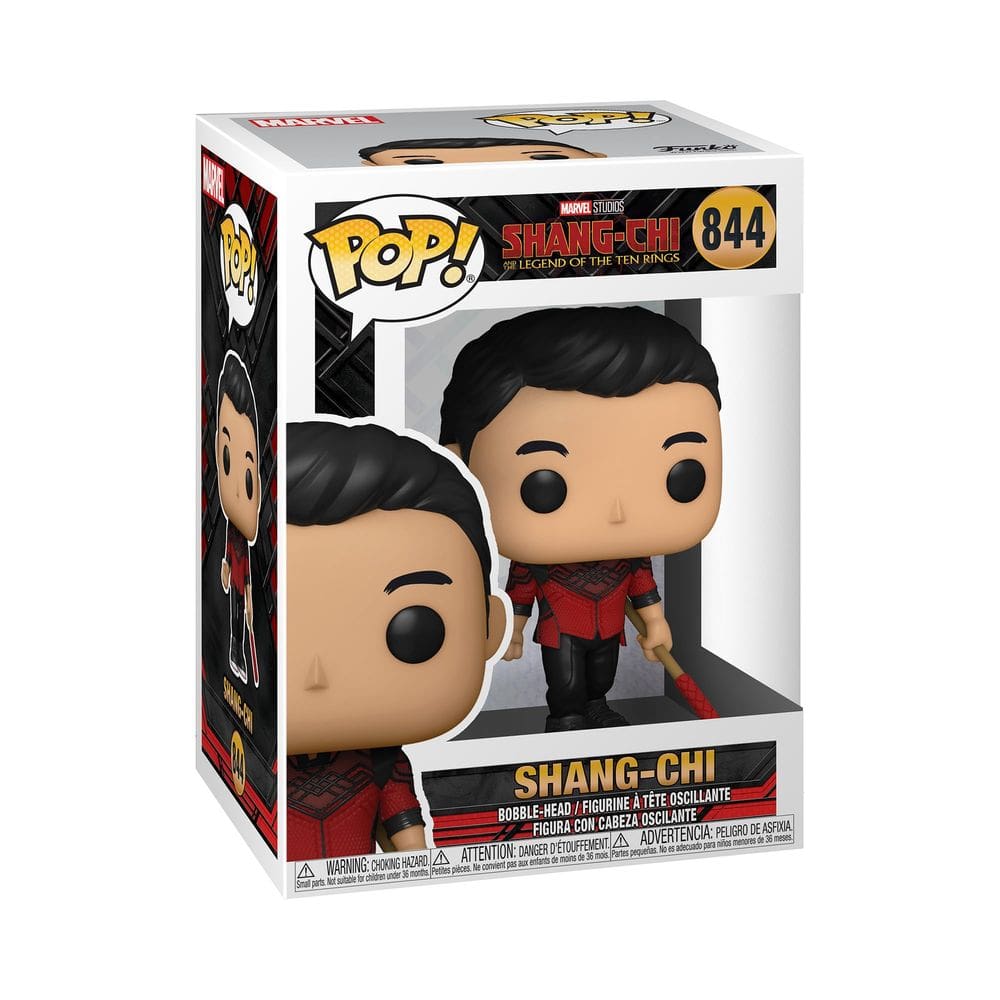 Boneco de ação Funko POP Marvel Shang Chi com Bo Staff