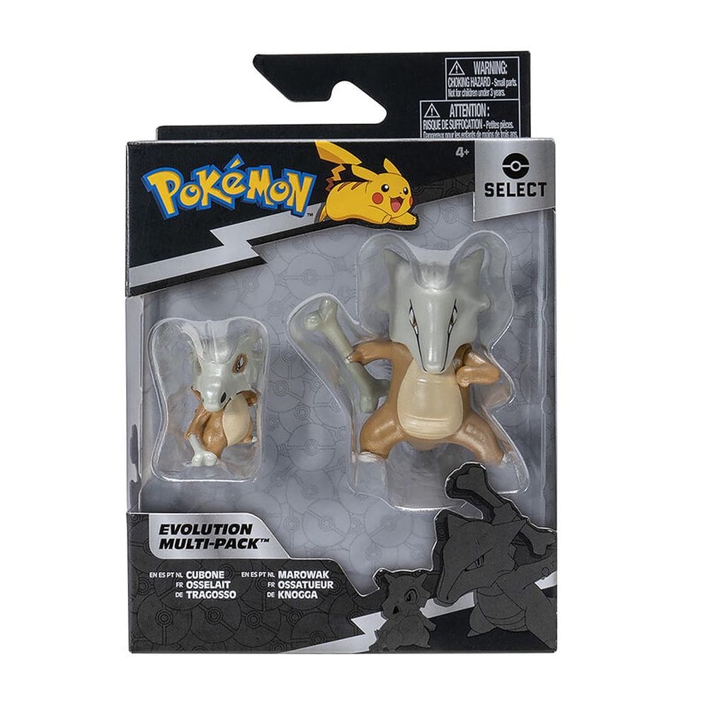 Multipack De Evolução Com 2 Boneco Cubone E Marowak Pokémon